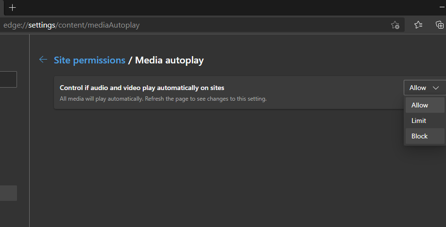 Disable Autoplay videos
