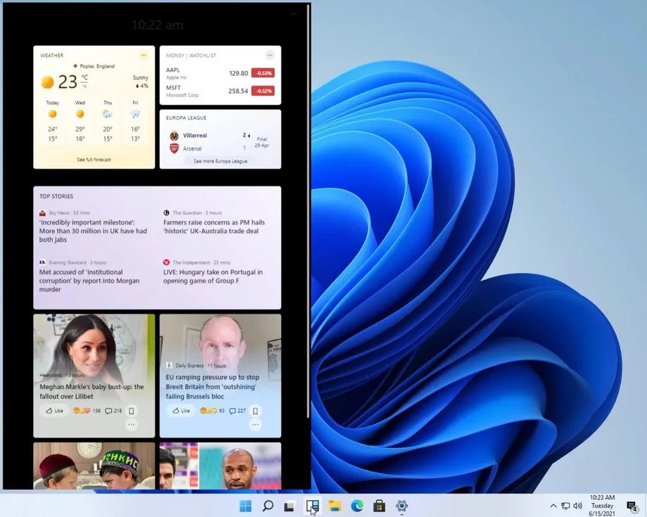 Windows 11 - Widgets