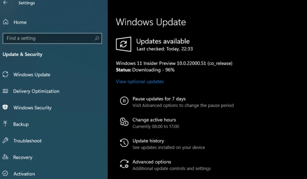 update windows 10 to 11